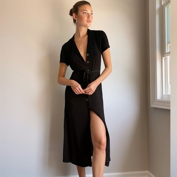 Aritzia Dresses & Skirts - Aritzia Wilfred Shirt Dress (burnt orange)